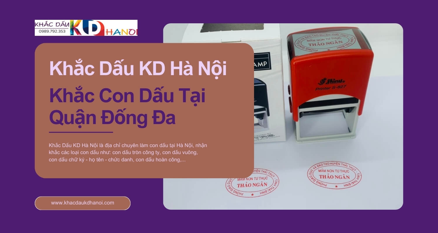 khắc con dấu tại quận Đống Đa
